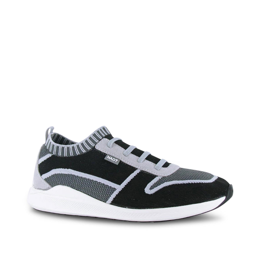 NAOT Adonis Black Knit Grey