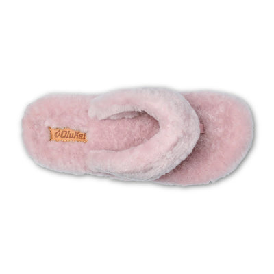 OLUKAI Kipe a Heu Womens Fuzzy Slipper Sandals#color_pink-clay