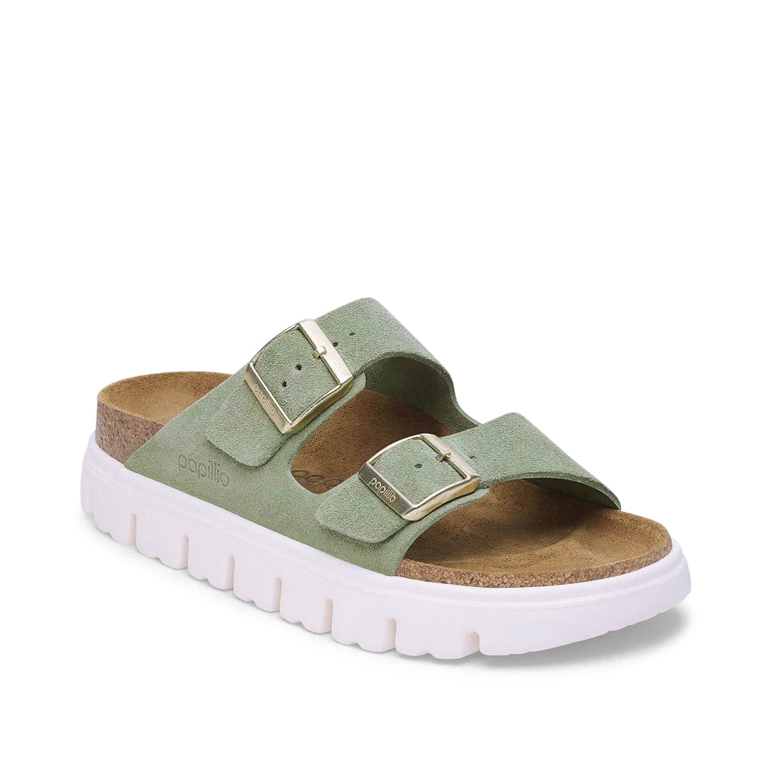 PAPILLIO Arizona Chunky Suede Leather Green Tea (Narrow)