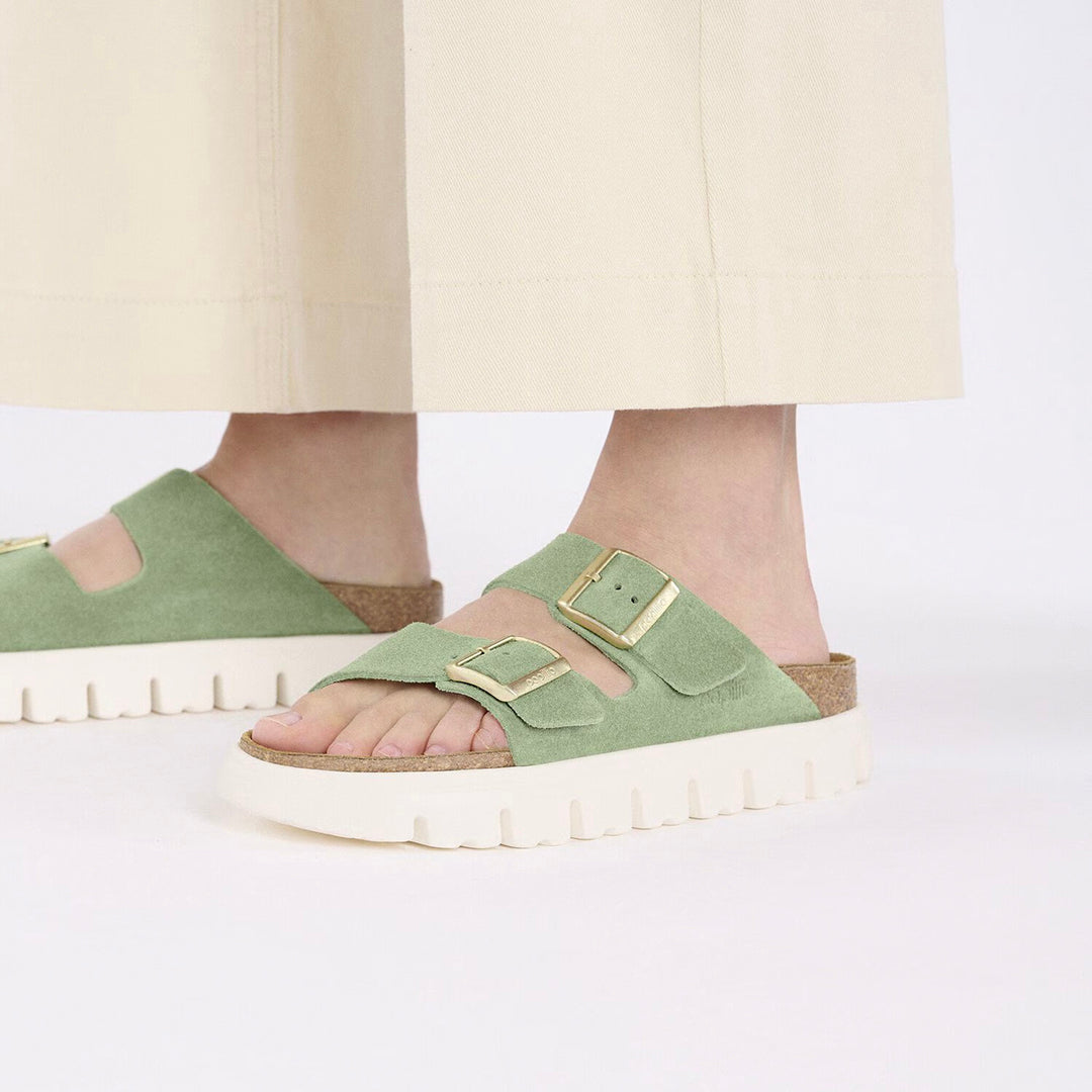 PAPILLIO Arizona Chunky Suede Leather Green Tea (Narrow)
