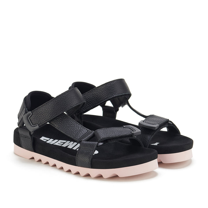 ROLLIE Sandal Tooth Wedge Black Pink