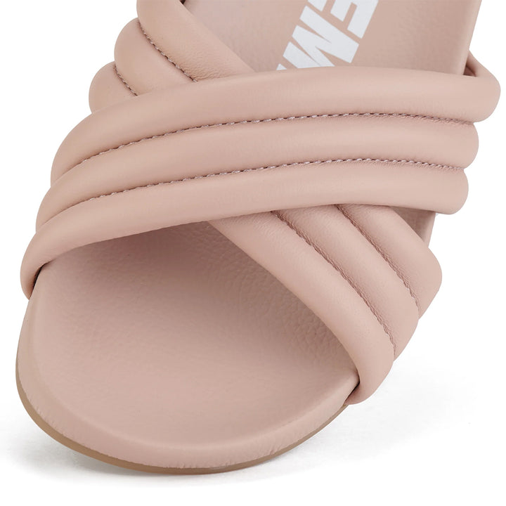 Tide Cross Padded Snow Pink