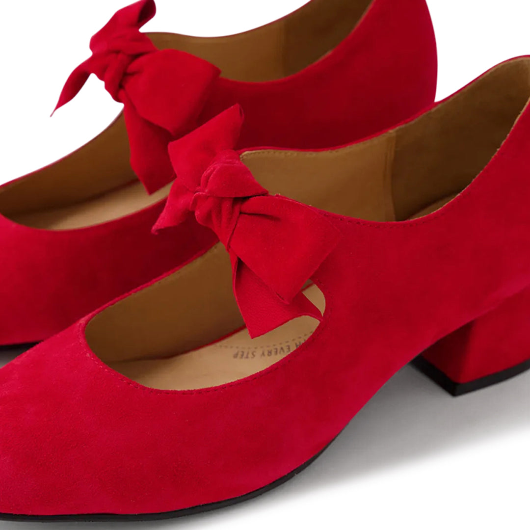 Zolly W Red Suede