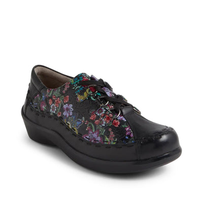 ZIERA Allsorts Lace Up Extra Wide#color_black-floral