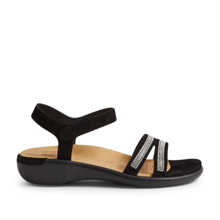 Ziera Bieda Sandal#color_black-silver-jewels