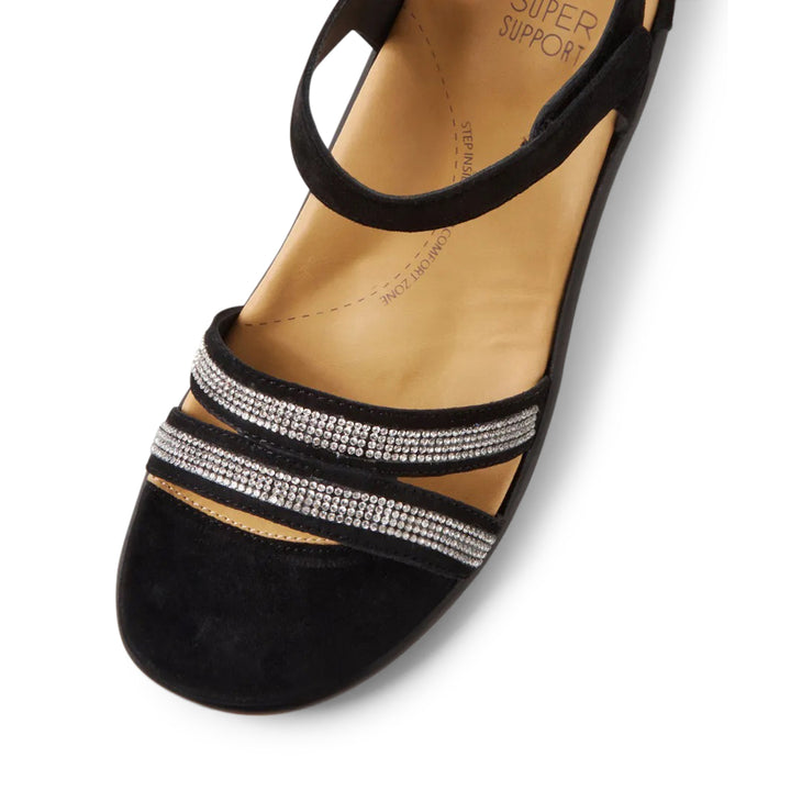 Ziera Bieda Sandal#color_black-silver-jewels
