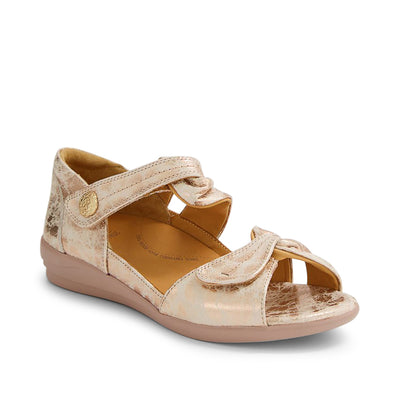 ZIERA Doxie Sandal#color_rose-gold-satin