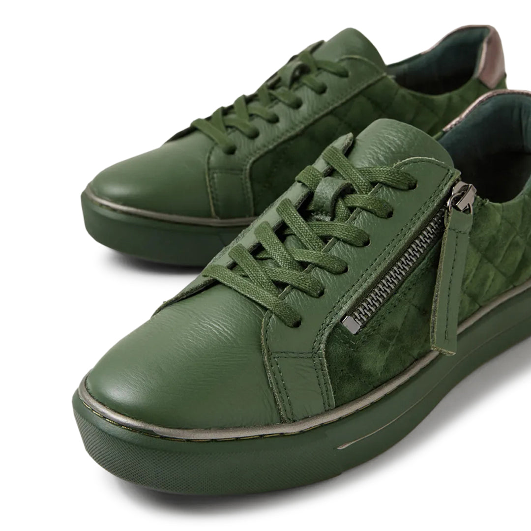 Kozie W Olive Suede
