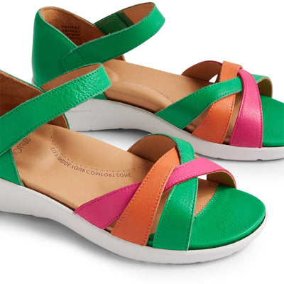 ZIERA Nacola Sandal - XW#color_emerald-multi