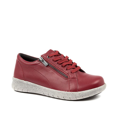 ZIERA Solar Extra Wide Sneaker#color_pinot