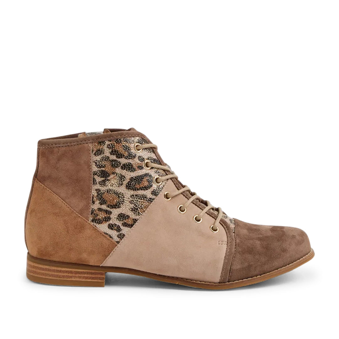 Tyrah XF Taupe Suede Multi