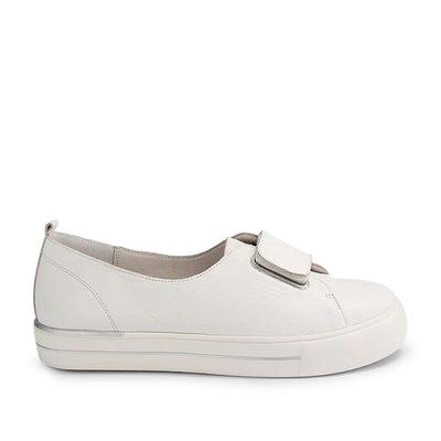 ZIERA Albani Leather Sneaker#color_white