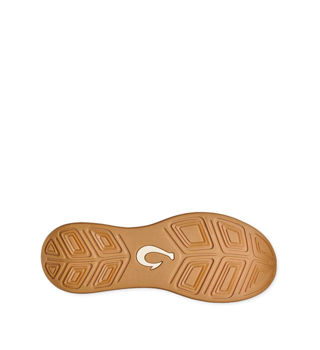 House of Florian AHI mens blue pearl/white sand shoe sole with non-marking wet grip rubber and logo.