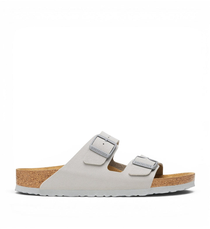 House of Florian Arizona Birko-Flor Stone Coin sandals with two adjustable straps and cork footbed.