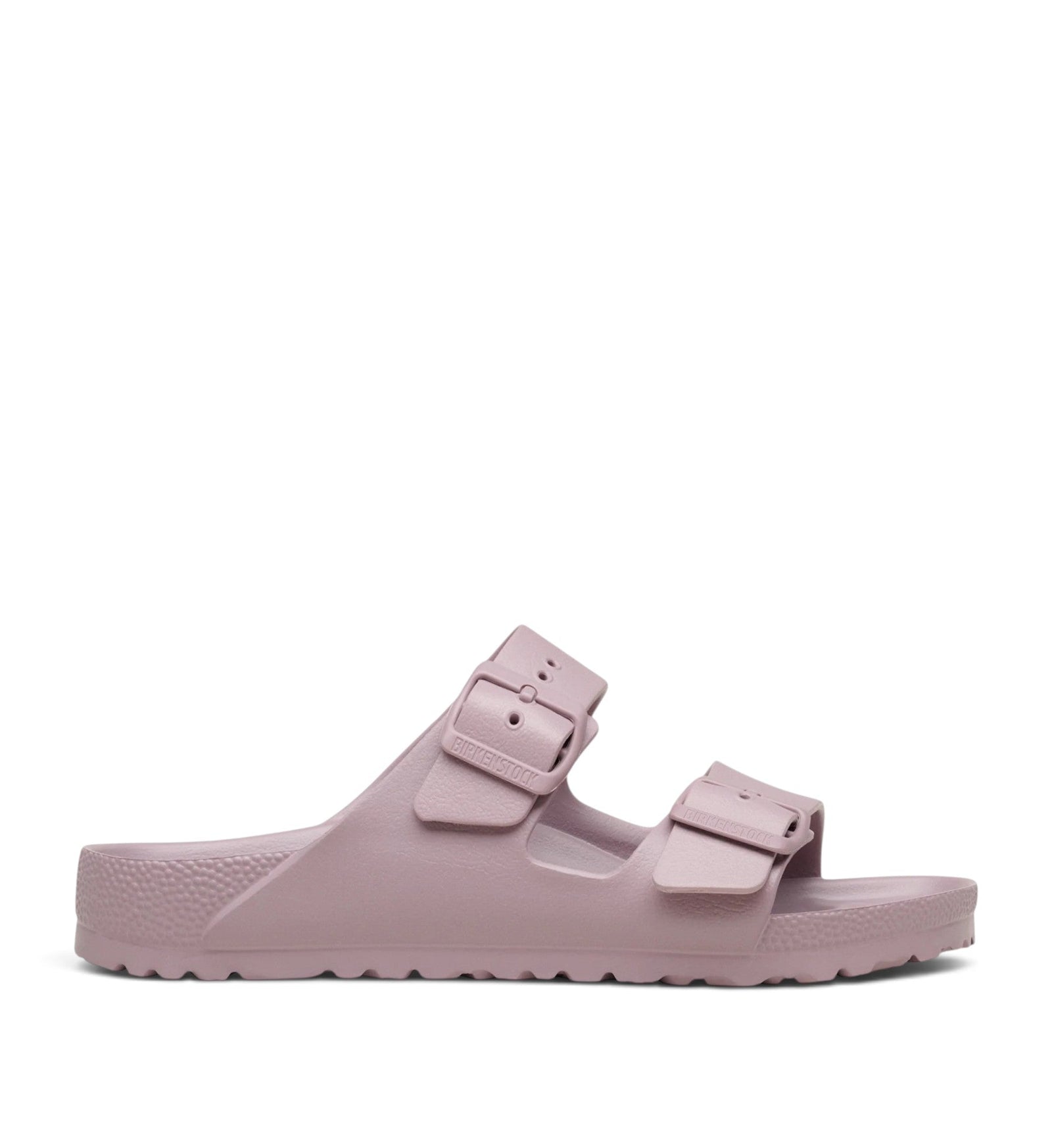 House of Florian Arizona EVA sandals in faded purple with two adjustable buckle straps and contoured footbed