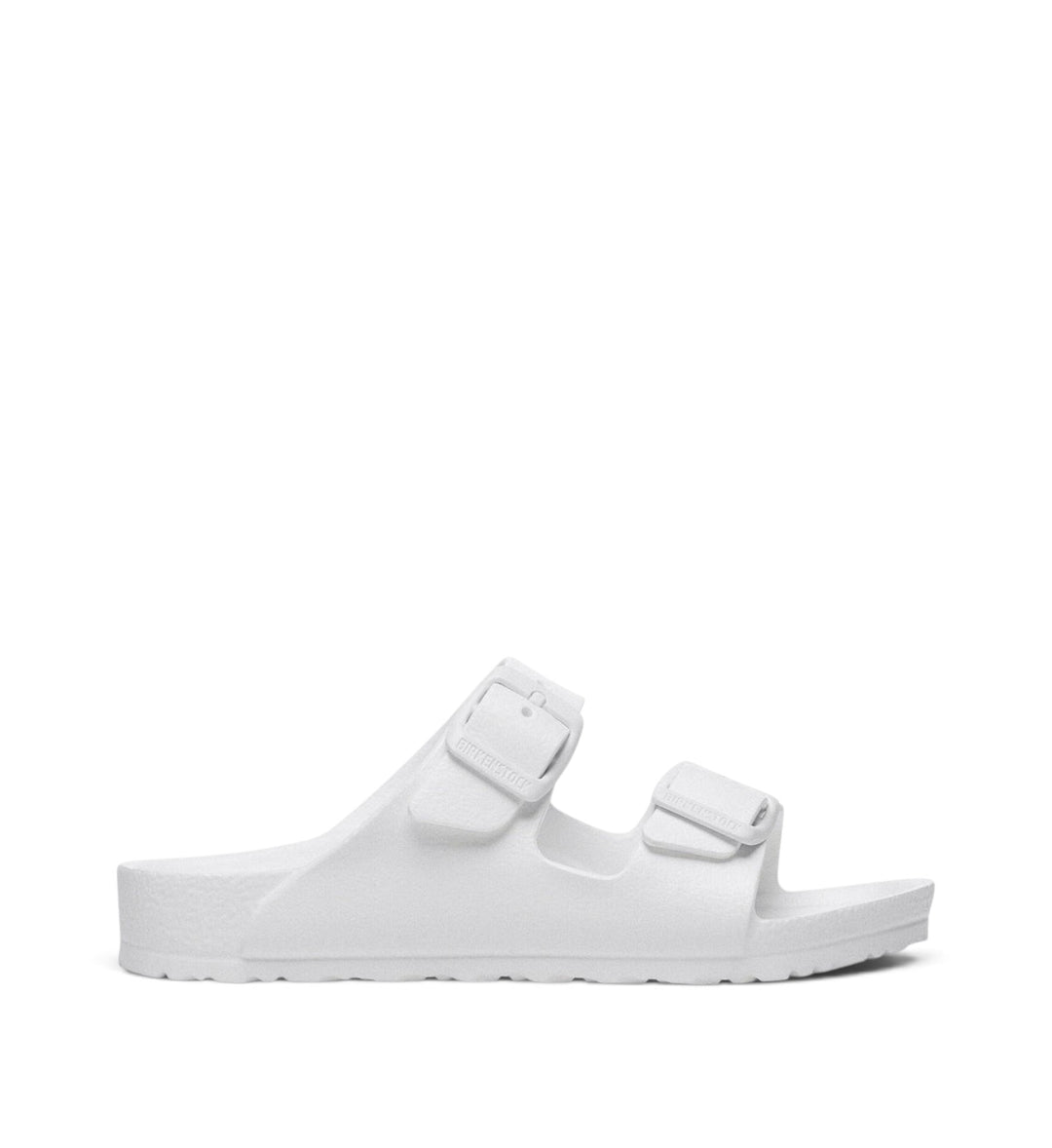 House of Florian Birkenstock Arizona kids white EVA sandals with two adjustable buckled straps and contoured footbed