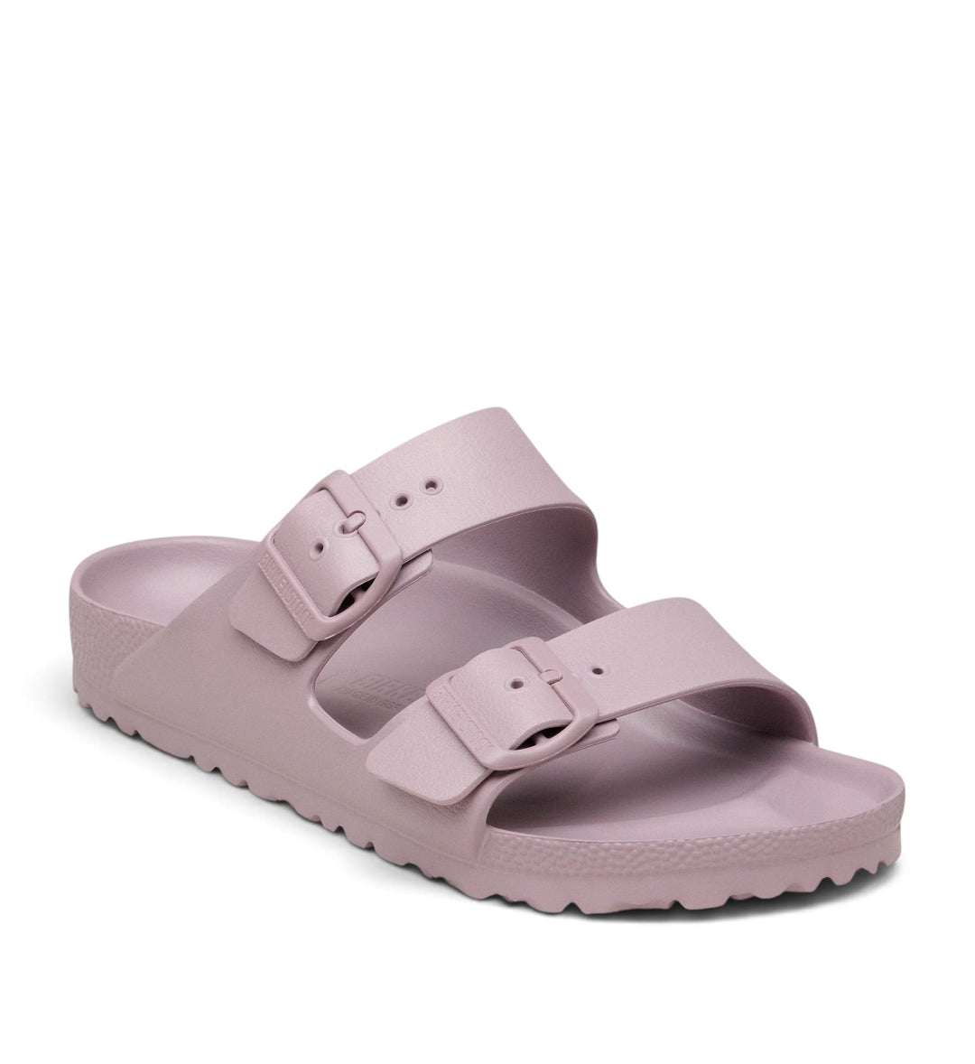 House of Florian Arizona EVA sandals in faded purple with two adjustable buckle straps and contoured footbed