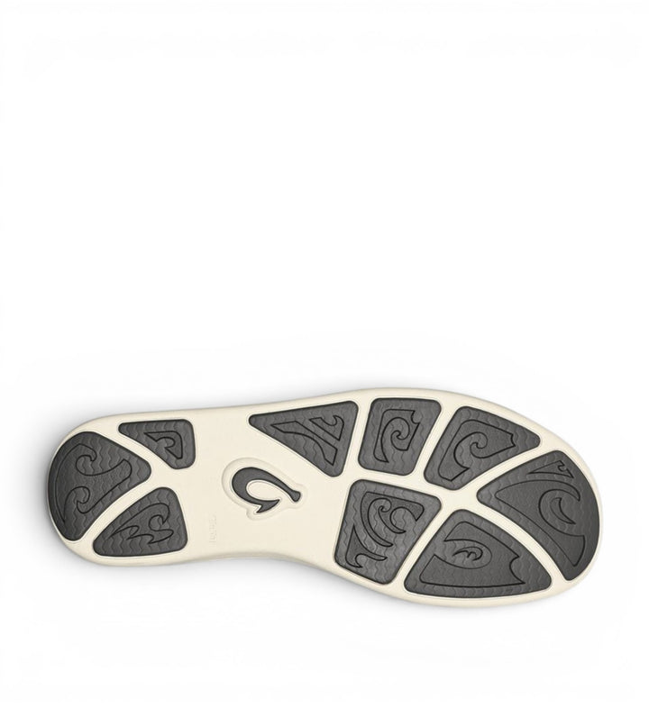 House of Florian Nohea Moku Mens Dark Shadow sandal sole with tribal wave pattern