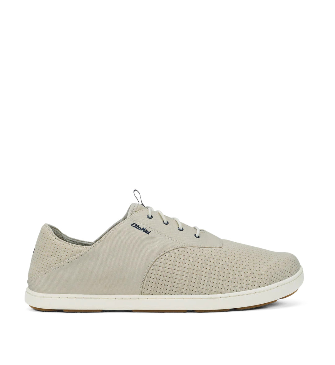 House of Florian Olukai Nohea Moku Mens Tapa casual sneakers with perforated detailing and lace-up closure.