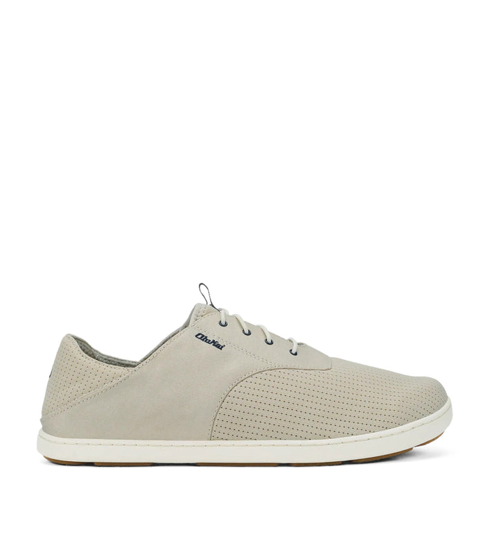 House of Florian Olukai Nohea Moku Mens Tapa casual sneakers with perforated detailing and lace-up closure.