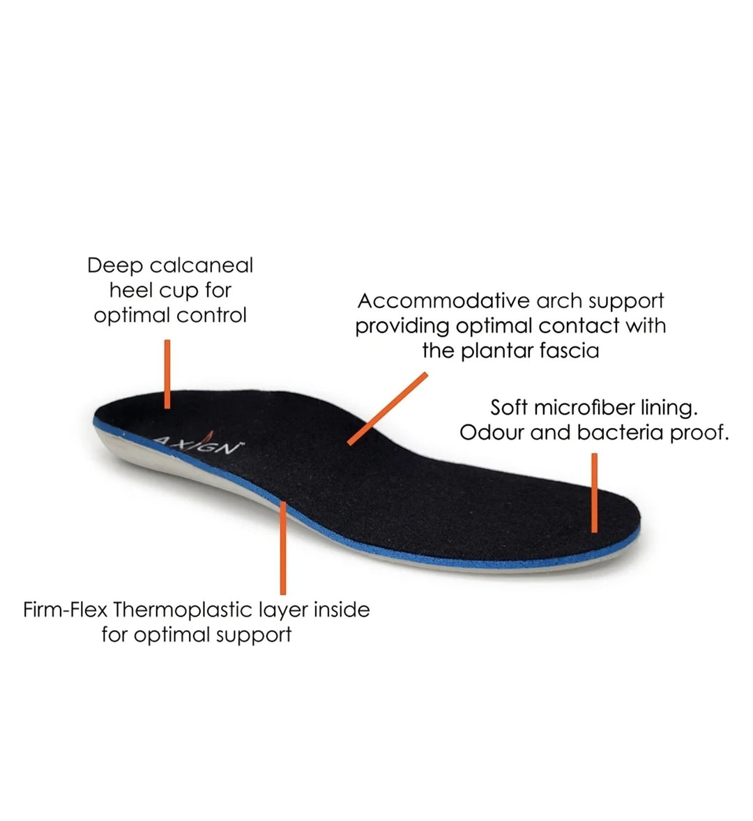 House of Florian Slipstream Lightweight Slip-On White insole with deep heel cup, arch support, and microfiber lining.