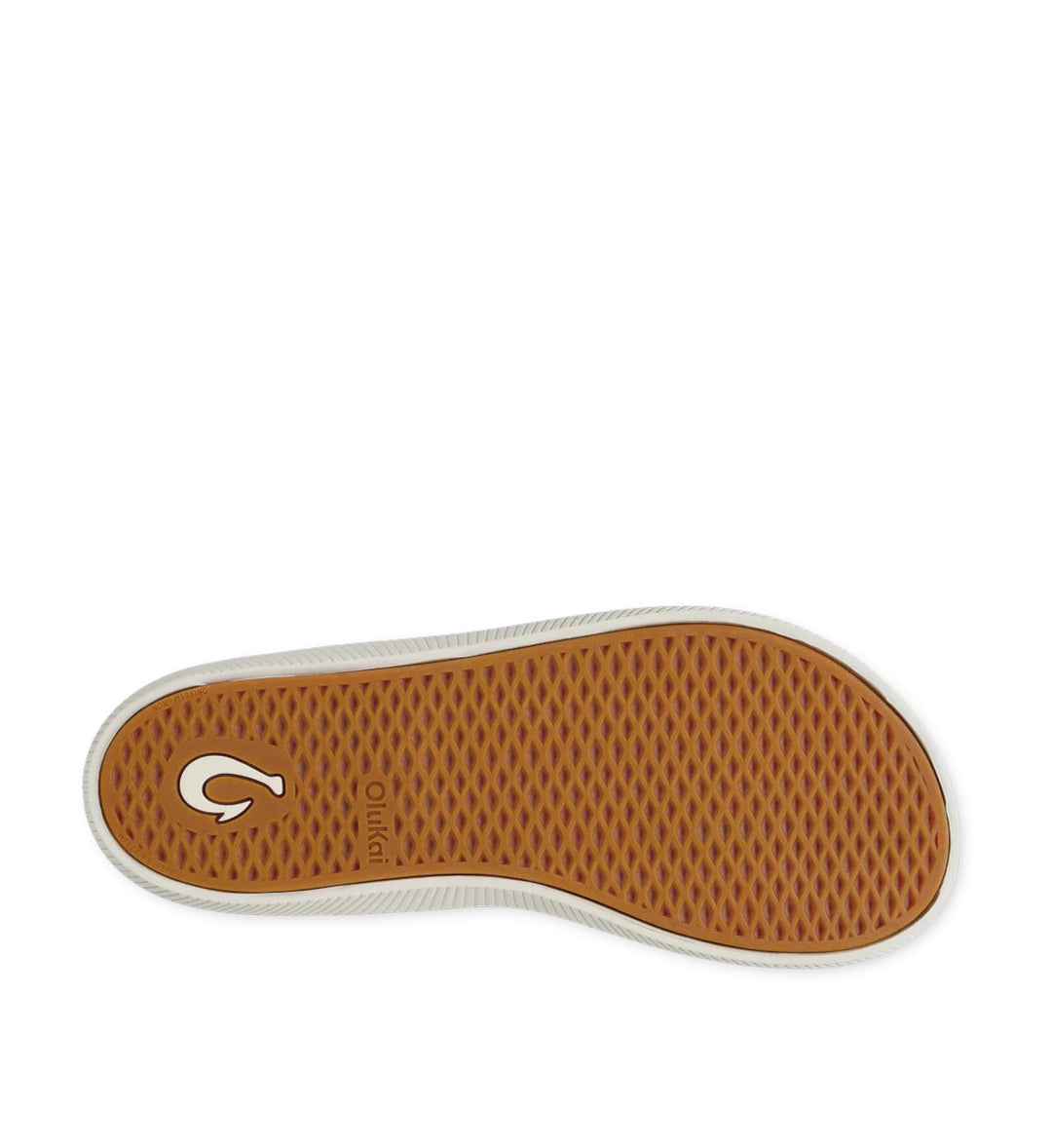 House of Florian Ulele Lanai Breeze/Ocean Fog shoe sole with non-marking rubber and Olukai logo.