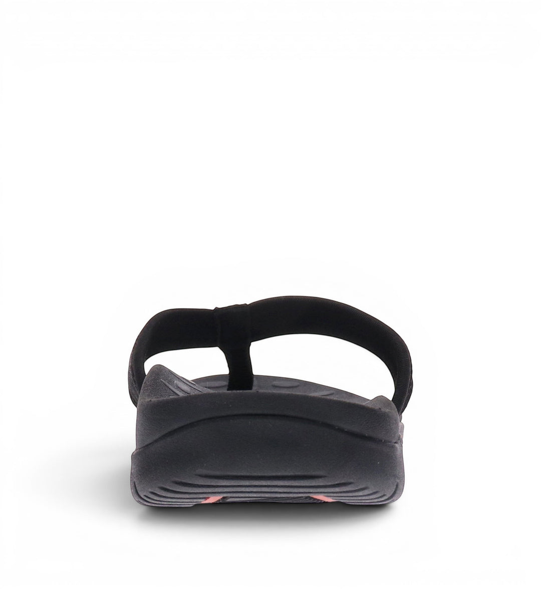House of Florian Venture Black flip-flop sandal with a cushioned footbed and textured sole.