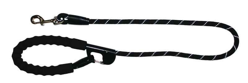 Snap and Stay Dog Leash - Black