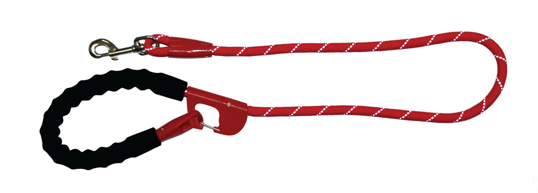Snap and Stay Dog Leash - Red