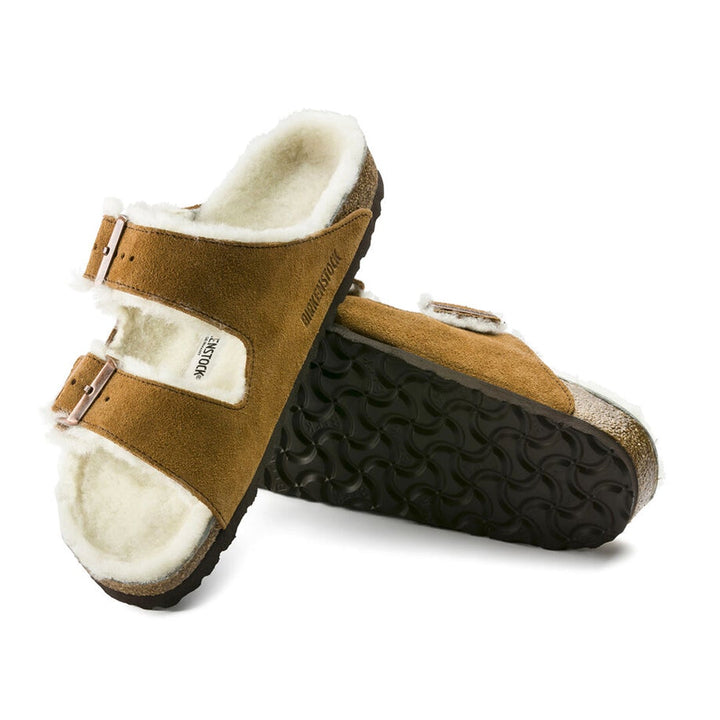 BIRKENSTOCK Arizona Sherling Suede Leather#color_mink