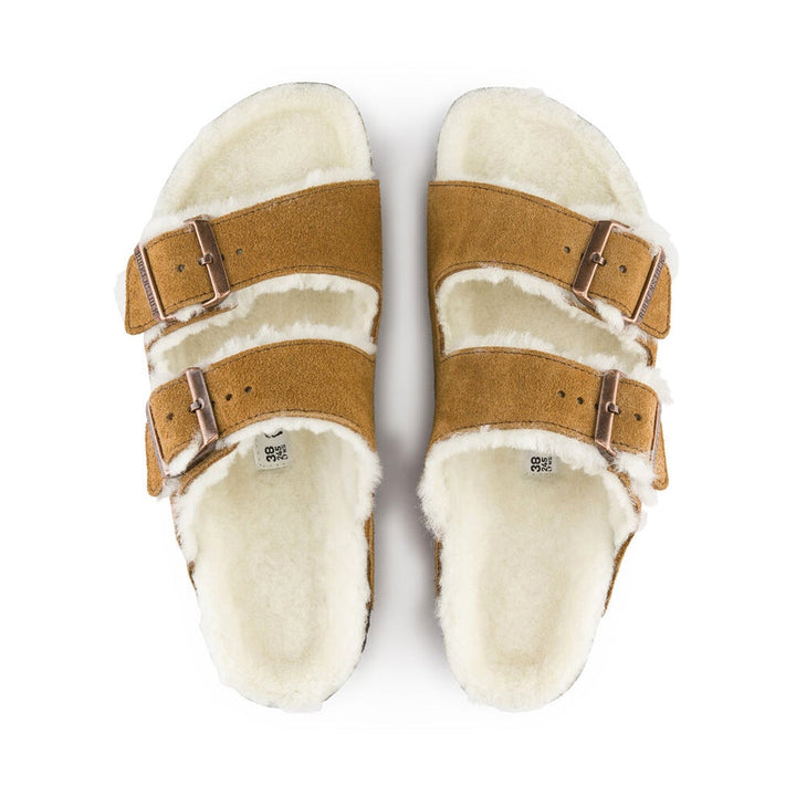 BIRKENSTOCK Arizona Sherling Suede Leather#color_mink