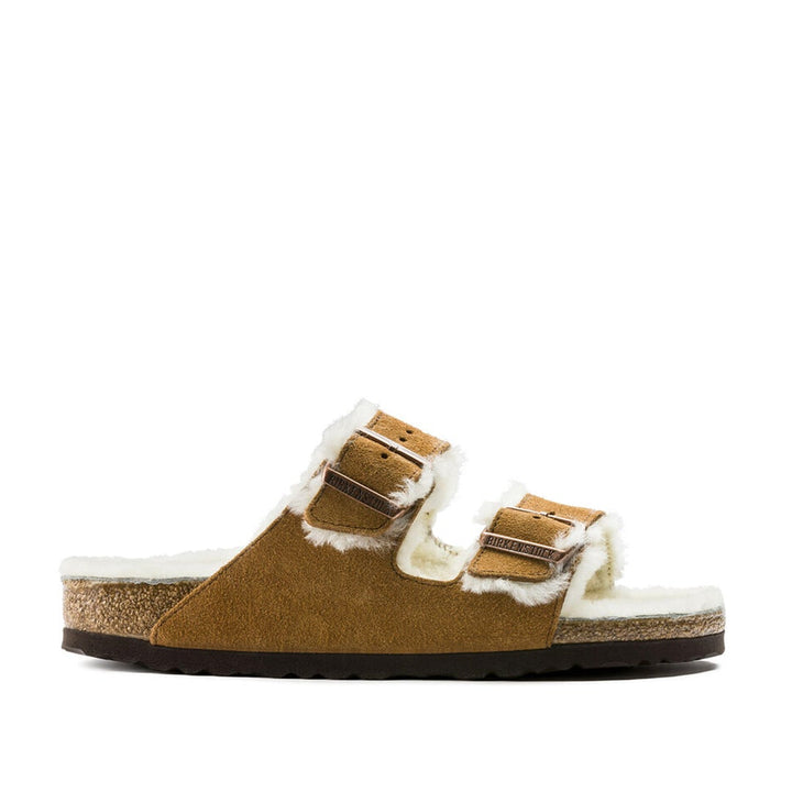 BIRKENSTOCK Arizona Sherling Suede Leather#color_mink
