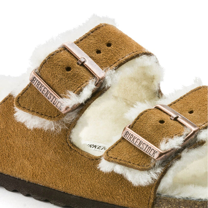 BIRKENSTOCK Arizona Sherling Suede Leather#color_mink