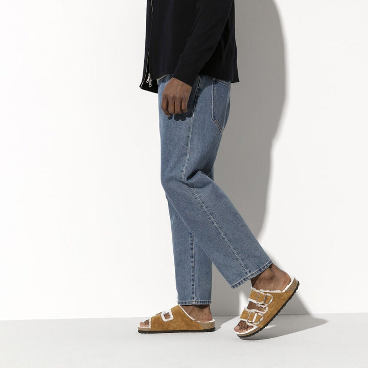 BIRKENSTOCK Arizona Sherling Suede Leather#color_mink