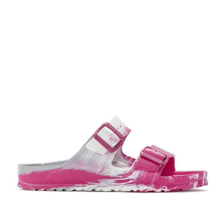 BIRKENSTOCK Arizona EVA Sandal#color_beetroot-purple-silver-white