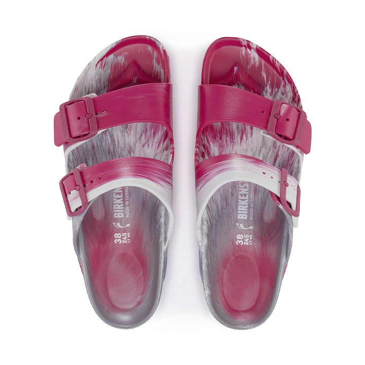 BIRKENSTOCK Arizona EVA Sandal#color_beetroot-purple-silver-white