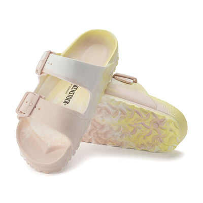 BIRKENSTOCK Arizona EVA Sandal#color_popcorn-light-rose-white