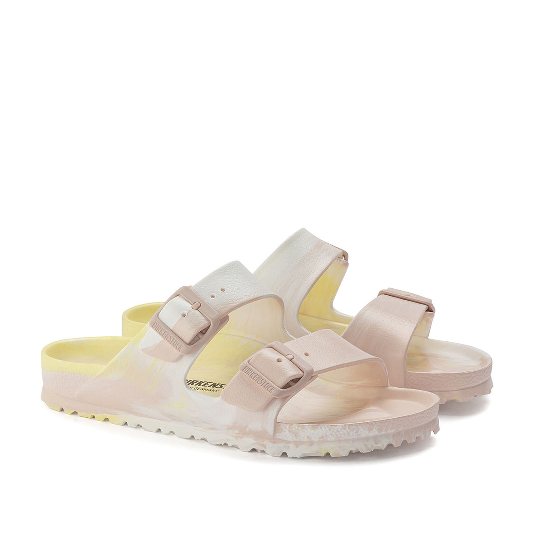 BIRKENSTOCK Arizona EVA Sandal#color_popcorn-light-rose-white