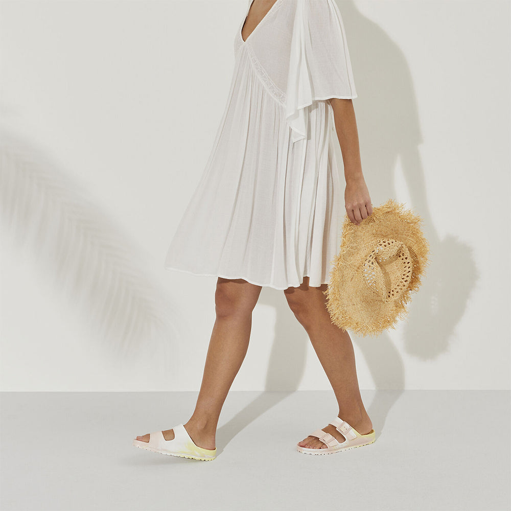 BIRKENSTOCK Arizona EVA Sandal#color_popcorn-light-rose-white