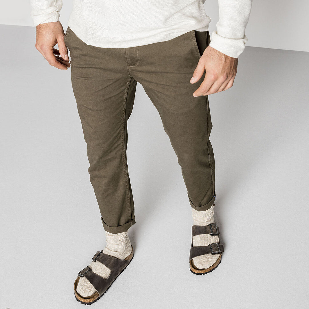 Arizona Oiled Leather Soft Footbed Sandal - Iron