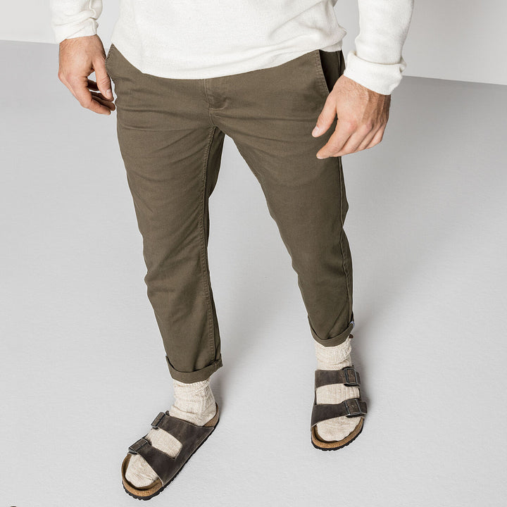 Arizona Oiled Leather Soft Footbed Sandal - Iron