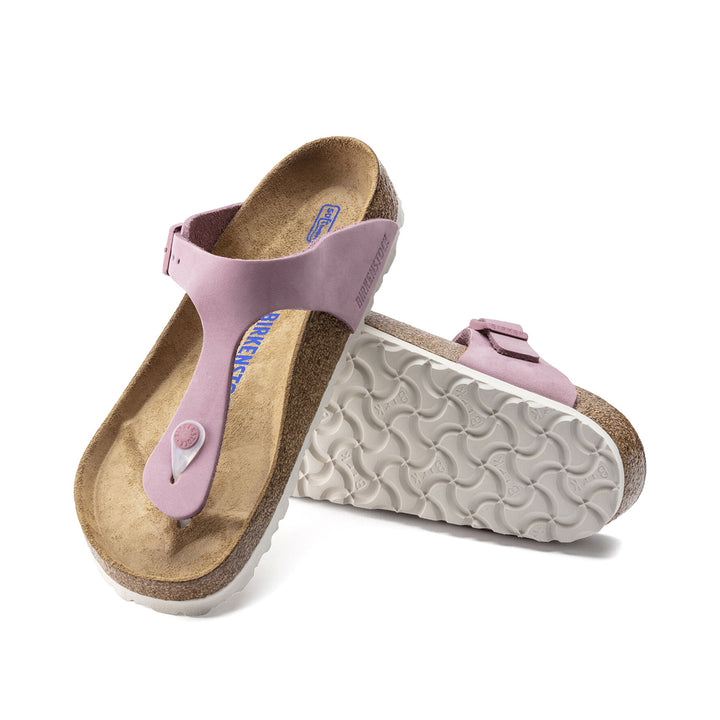 BIRKENSTOCK Gizeh Nubuck Leather Soft Footbed#color_orchid