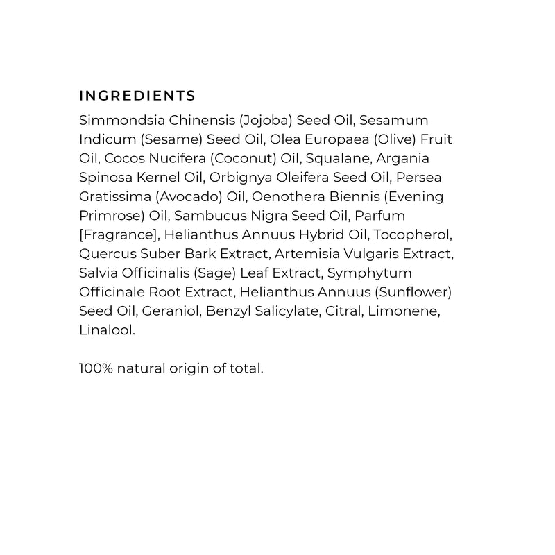 BIRKENSTOCK Nourishing Leg and Foot Oil Ingredients