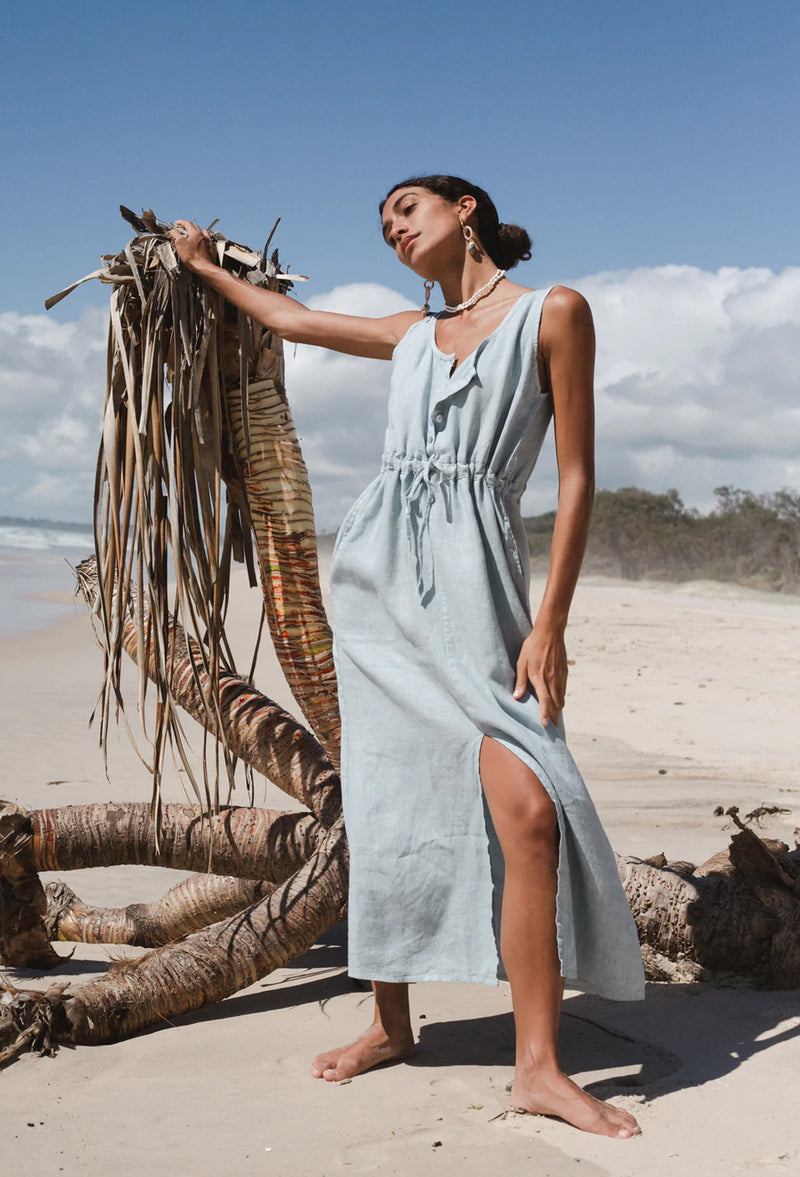 Jane Linen Maxi Dress