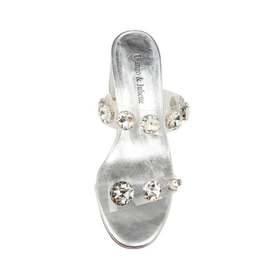 DJANGO & JULIETTE Sancia Mule#color_DJANGO & JULIETTE Sancia Mule#color_clear-silver