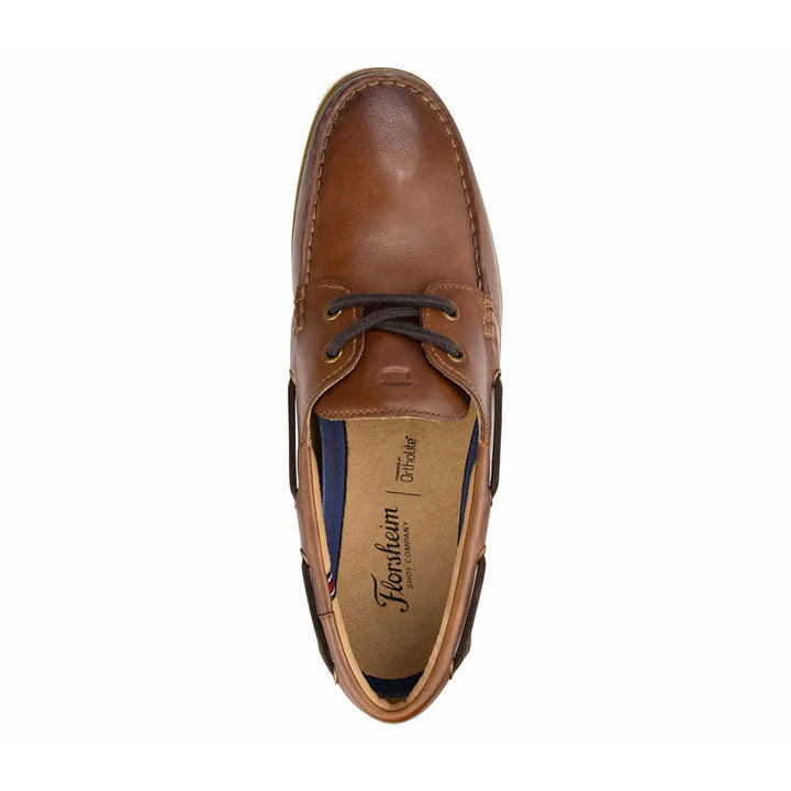 FLORSHIEM Atlantic 2 Eye Casual Boat#color_cognac