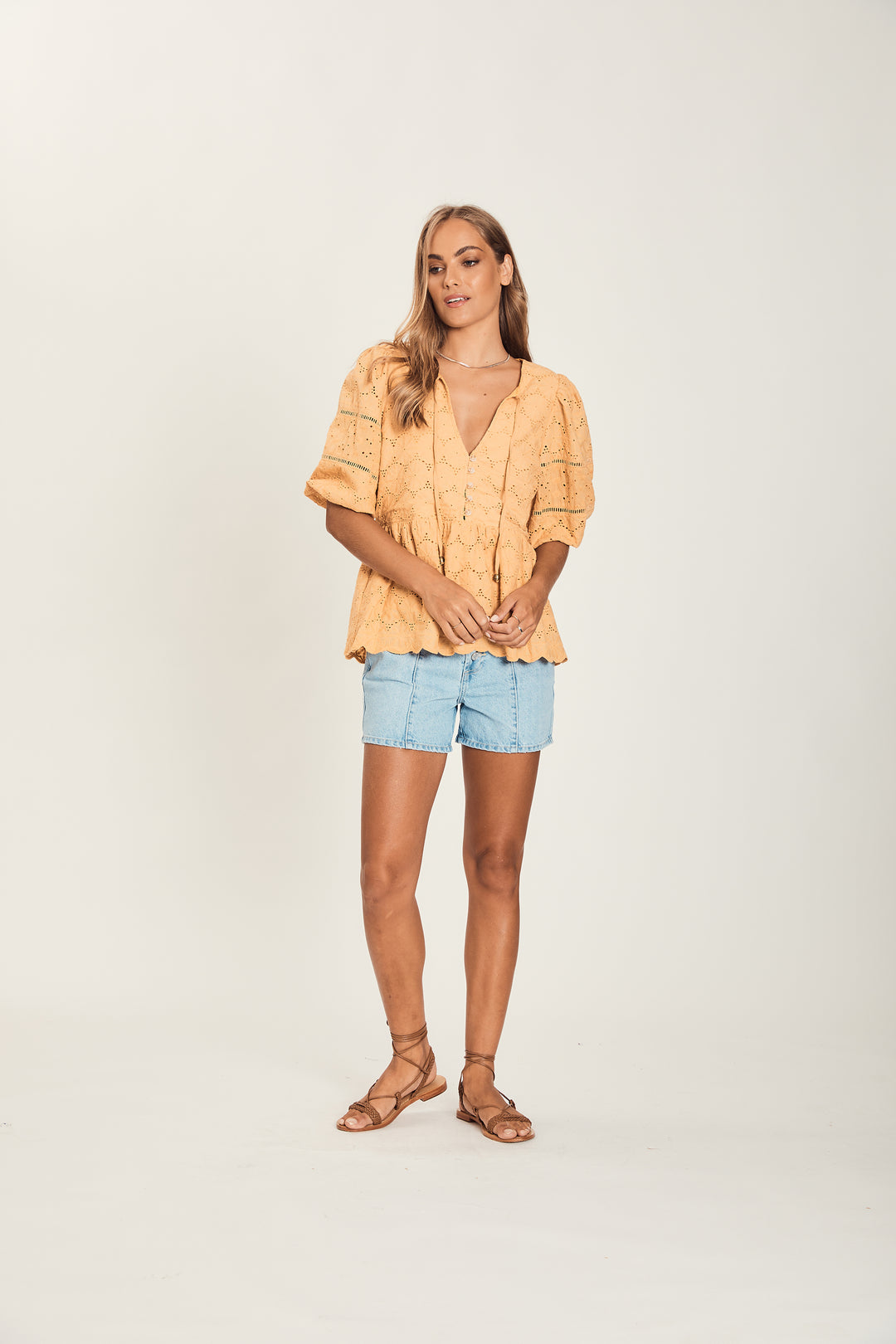 Harni Sylive Blouse#color_butterscotch