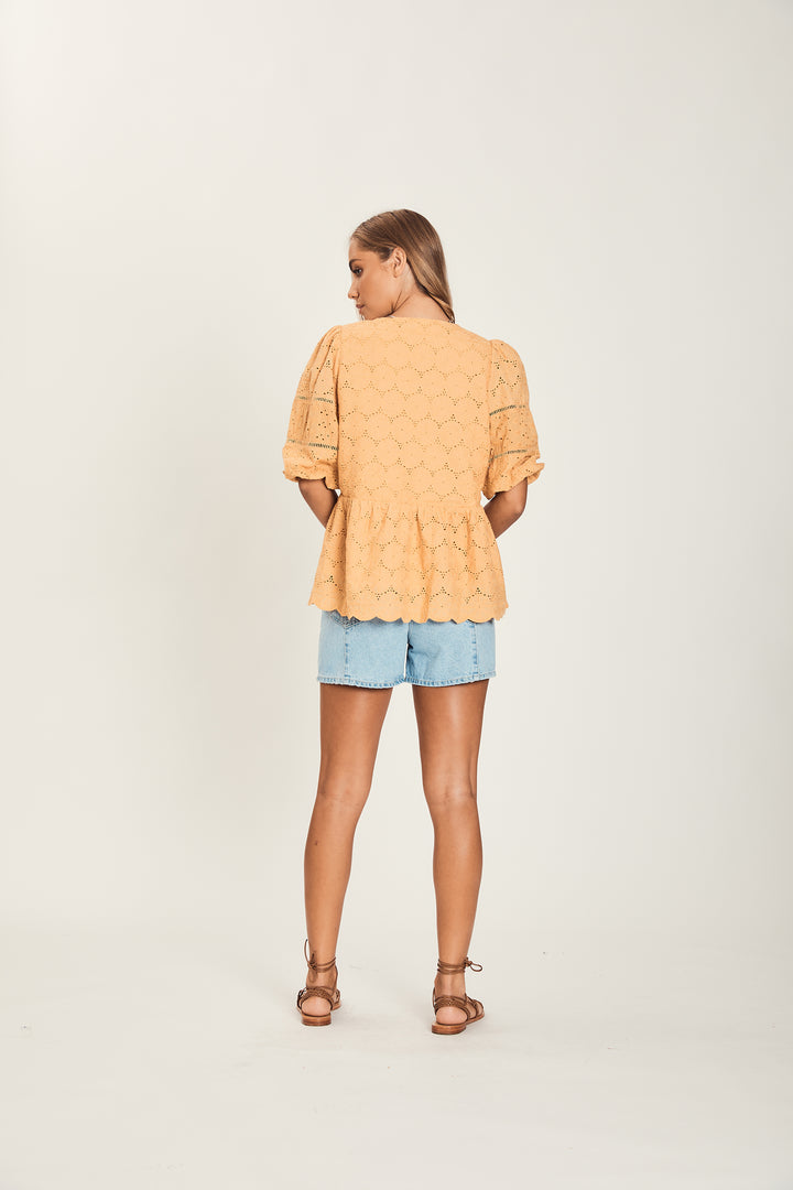 Harni Sylive Blouse#color_butterscotch