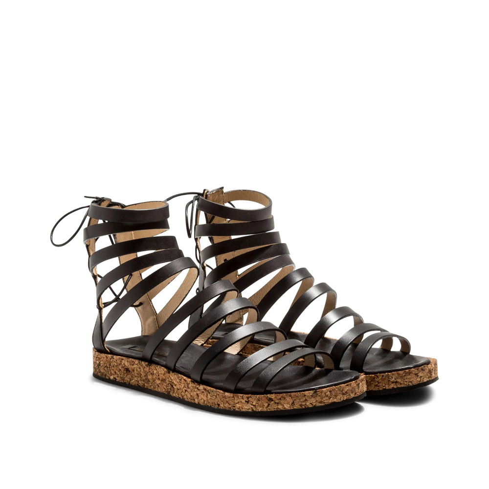 Tardana 3211 Gladiator Handcrafted Sandal#color_black