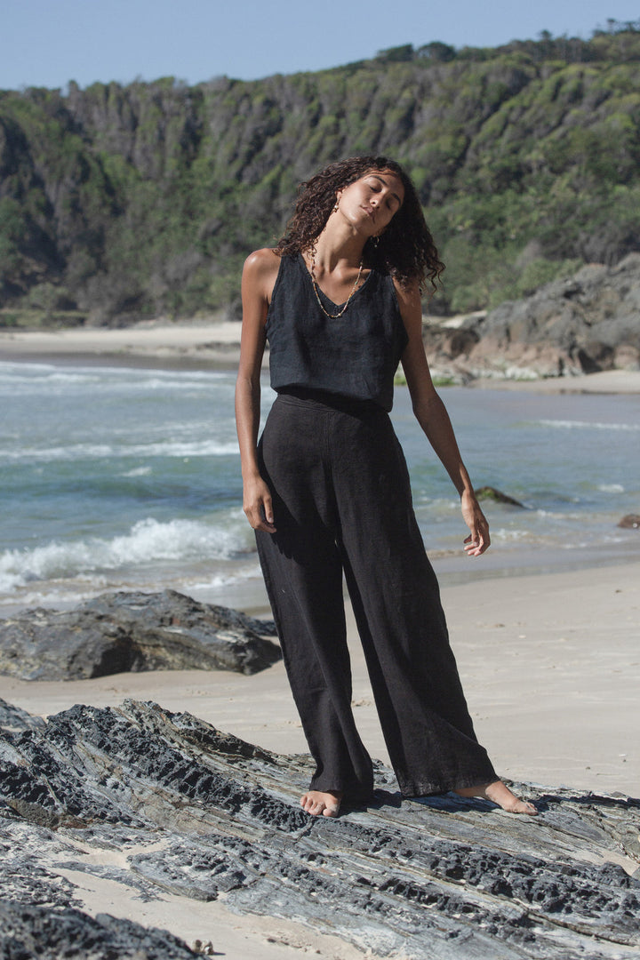 COSTA VITA Scarlett Linen Pant#color_black